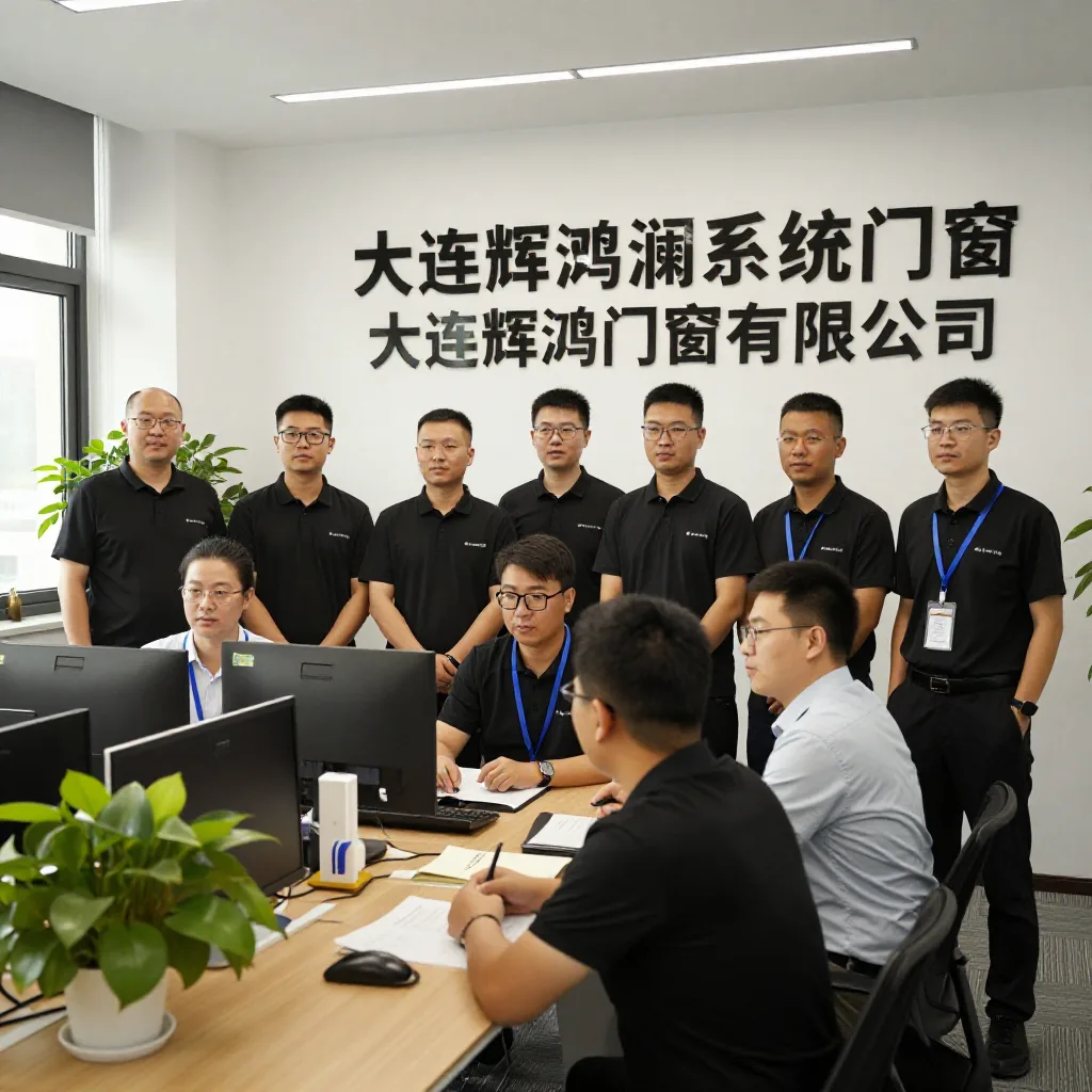 大连断桥铝门窗 关于我们配图